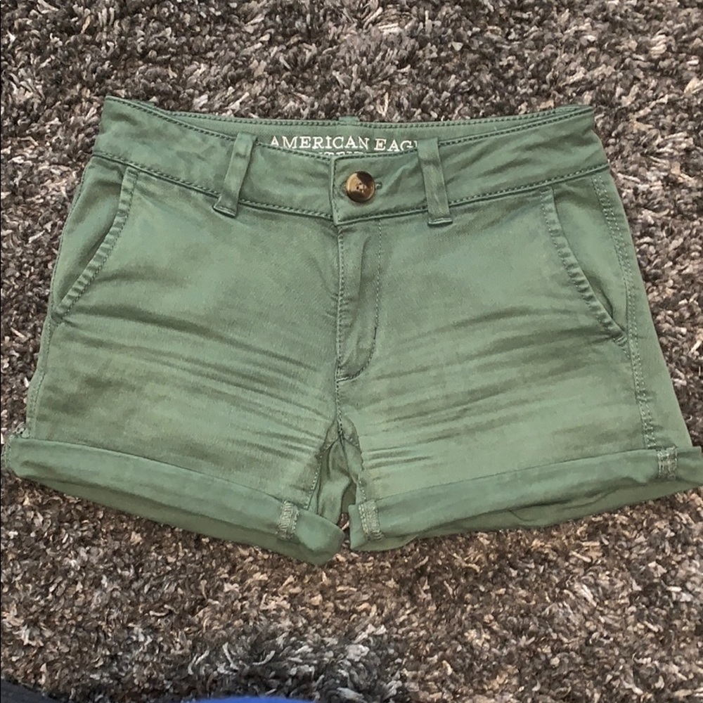 Green shorts